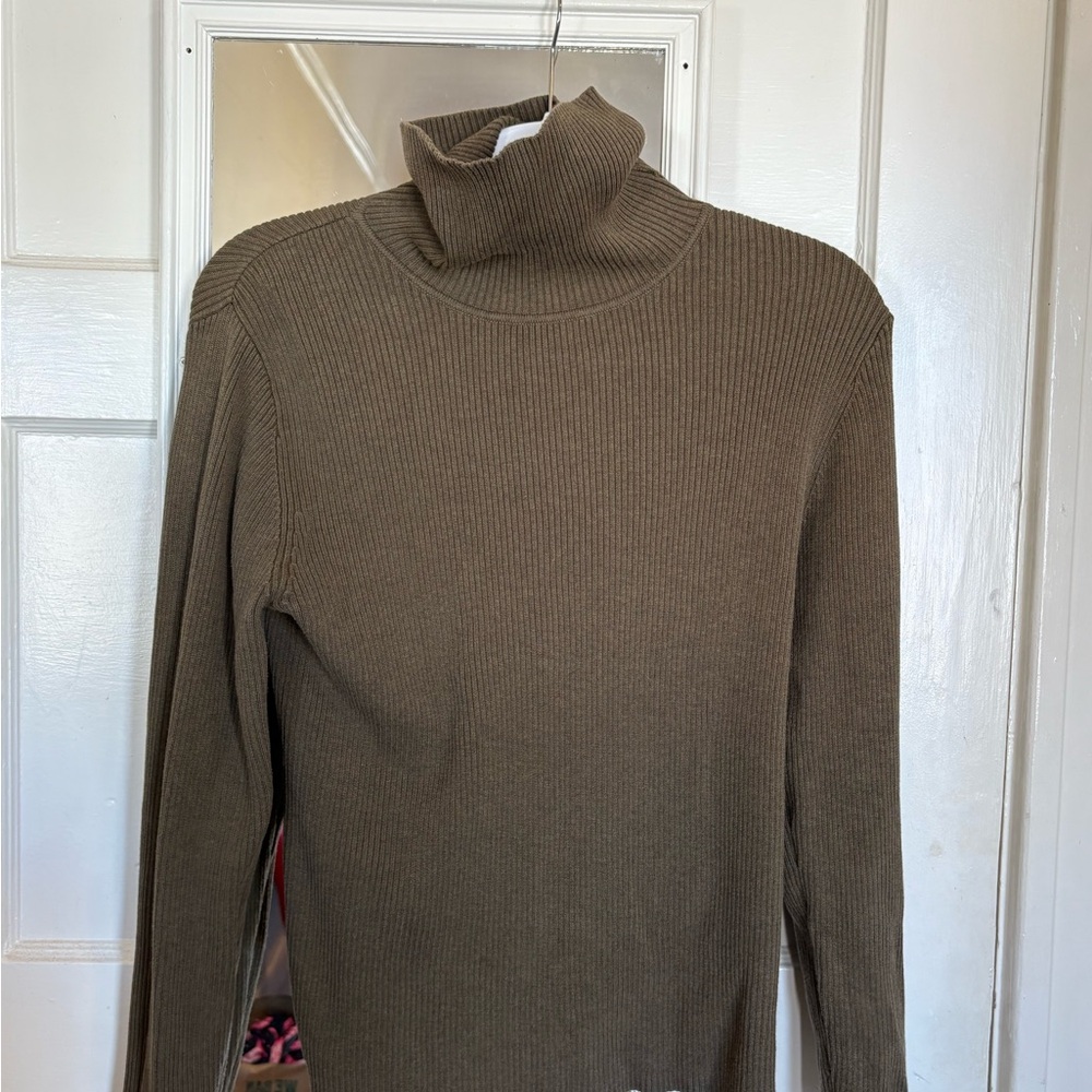 Pendleton Olive Cowl Neck Sweater